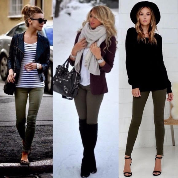 Bellanblue Pants - TRINITY fall leggings - OLIVE